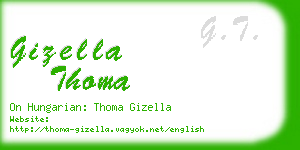 gizella thoma business card